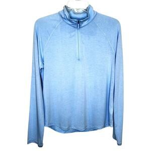 ORVIS Powder Blue 1/4 Zip Pullover Athletic Shirt Lightweight